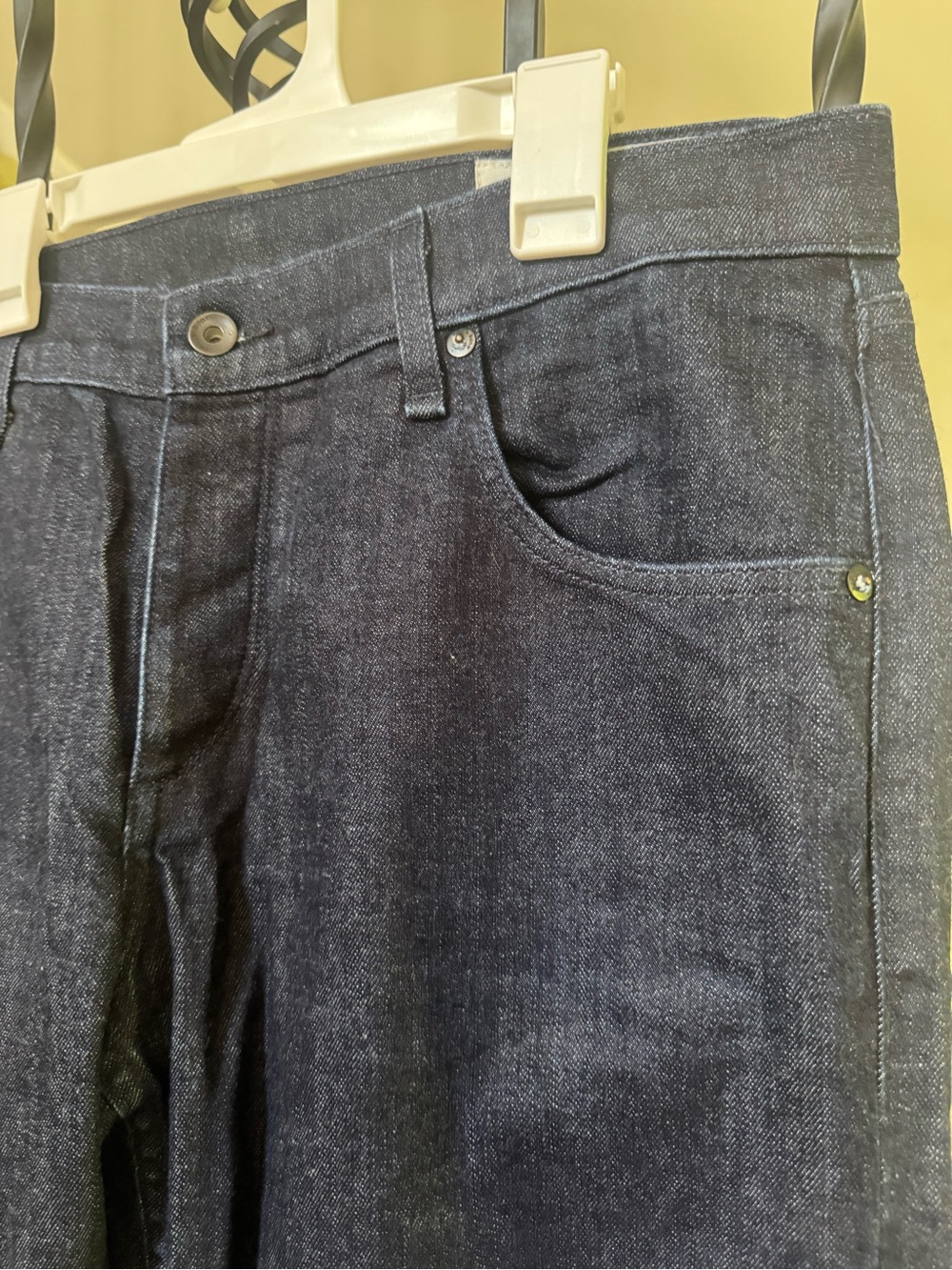 rag & bone Men's Dark Indigo Straight Jeans - Picture 2 of 5